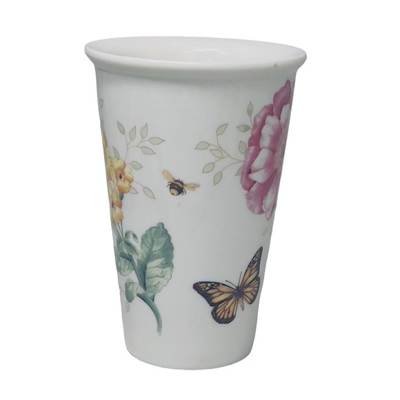 Lenox Butterfly Meadow Ceramic Thermal Coffee Tea Mug 10 oz No Lid EUC - Picture 6 of 10